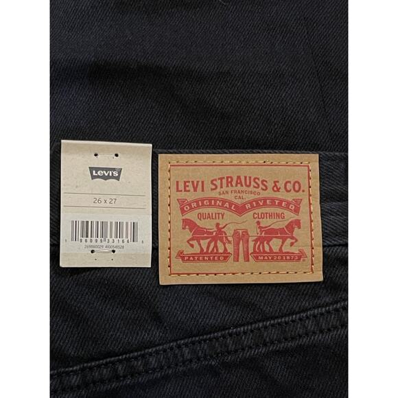 Levi's Women's High Waisted Mom Jeans, Black Destructed, 26 x 27 - Picture 11 of 12